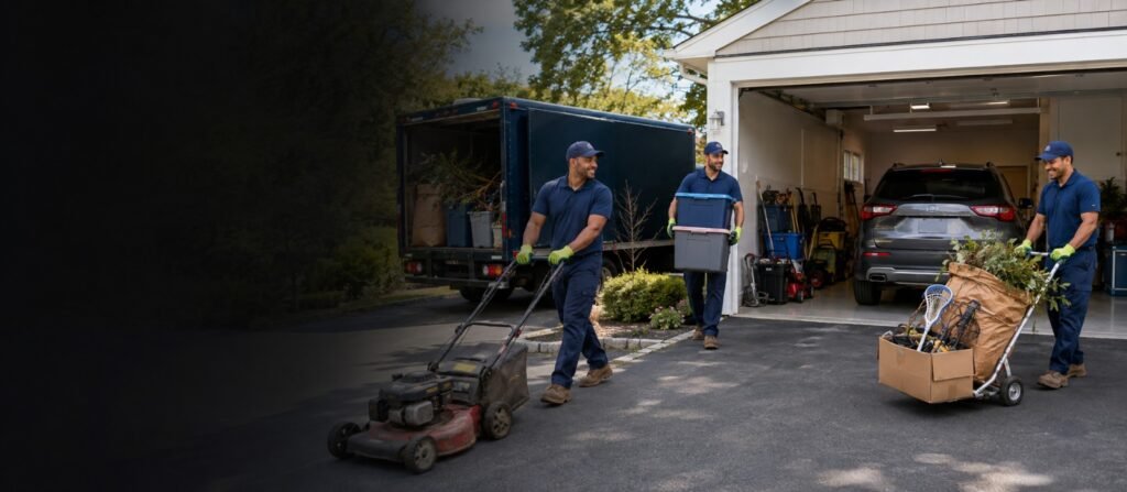 Garage cleanout and decluttering by Naztas Junk Removal