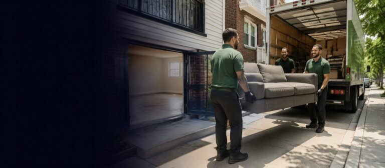 Naztas Junk Removal crew hauling residential junk in New York